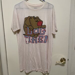 Vintage single stitch dog Tired Patty Reid’s 1994 Oversize Sleep Night Shirt ￼